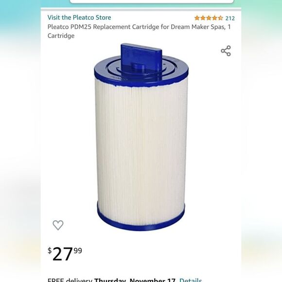 NWT PLEATCO jacuzzi filter - Picture 4 of 4